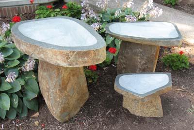 Stone Age Bird Baths